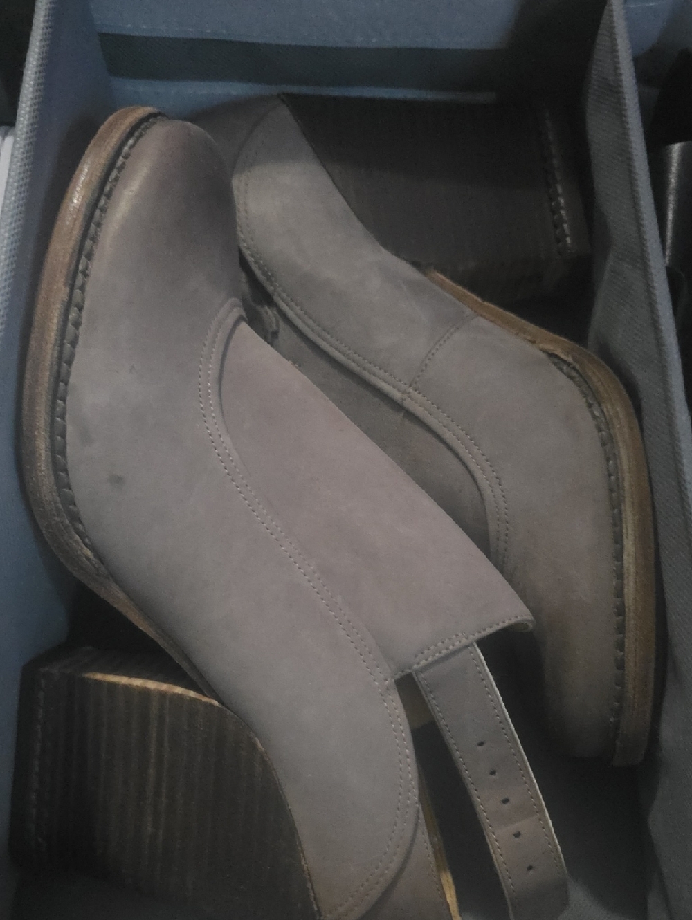 Timberland Grey Suede Ankle Booties